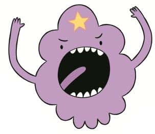 WiggleWalls 4 Inch Lumpy Space Princess Adventure Time Wall Decal