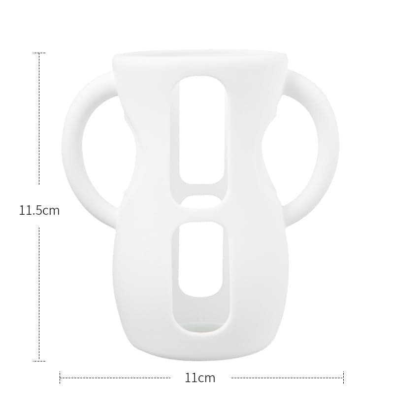 JMYDecor 2 Pack Silicone Sleeves with Handle for Avent Natural Glass Baby Bottles, Anti Breakage Baby Bottle Holder