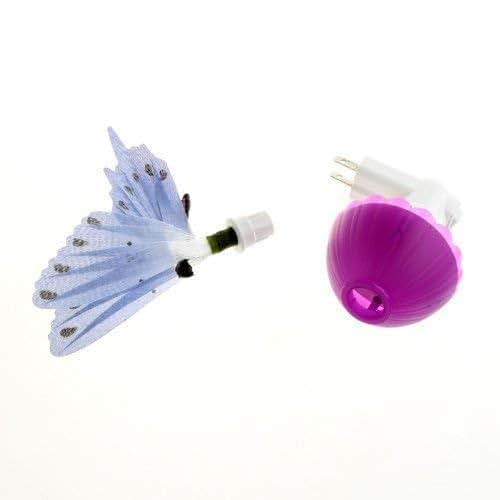 EONLYX Butterfly Night Light, Fiber Optic Butterfly Wall Lamp,Kids Plug LED Color Changing Night Light for Bedroom