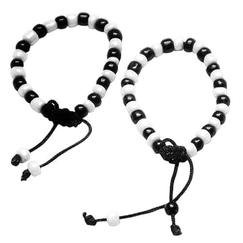 BabyOneStop Baby Nazariya Black and Silver Bracelet Set