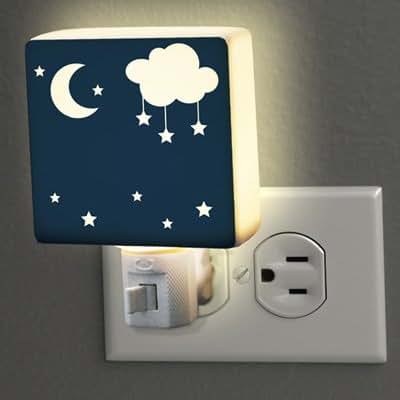 GiftsForYouNow Personalized Night Light, 3" x 3", Includes 7 Watt Light Bulb (photo 2)