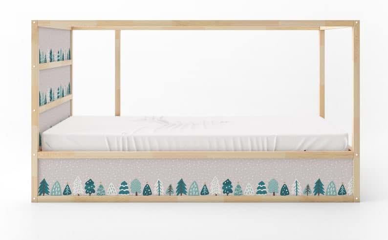 Winter Snow Floral Decals Sticker for Nursery Furniture Decor