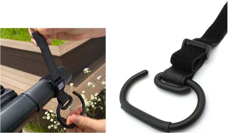 Buddyduggy Nonslip Stroller Hook For Diaper Bags And Shopping