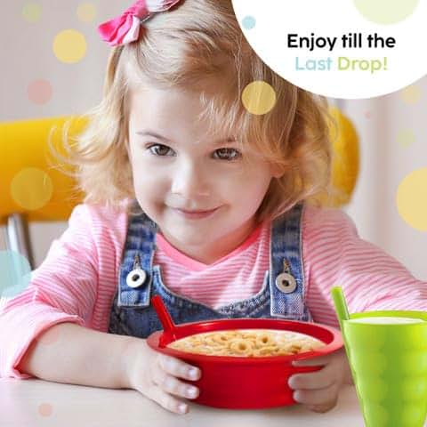 PLASKIDY Kids Cups With Straw - Set Of 6 Toddler Cups 10 Oz (photo 4)