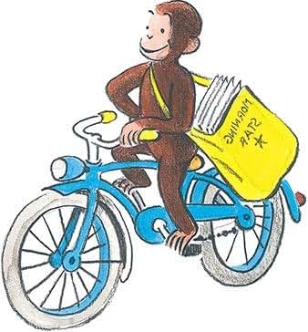 Curious George Bicycle Vinyl Wall Sticker Art Decal