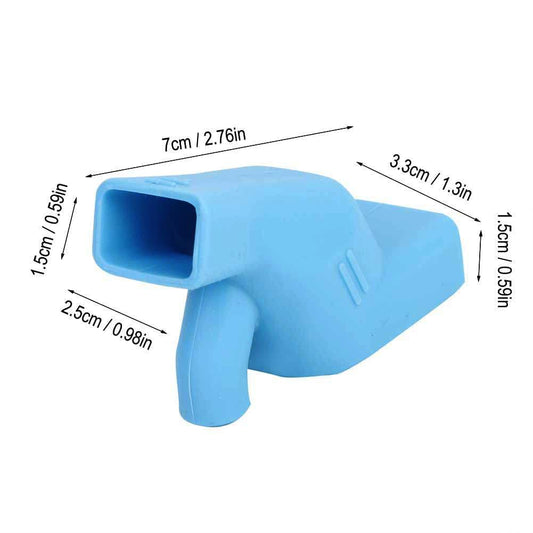 Alvinlite Blue Silicone Faucet Extender For Kids Sink Access