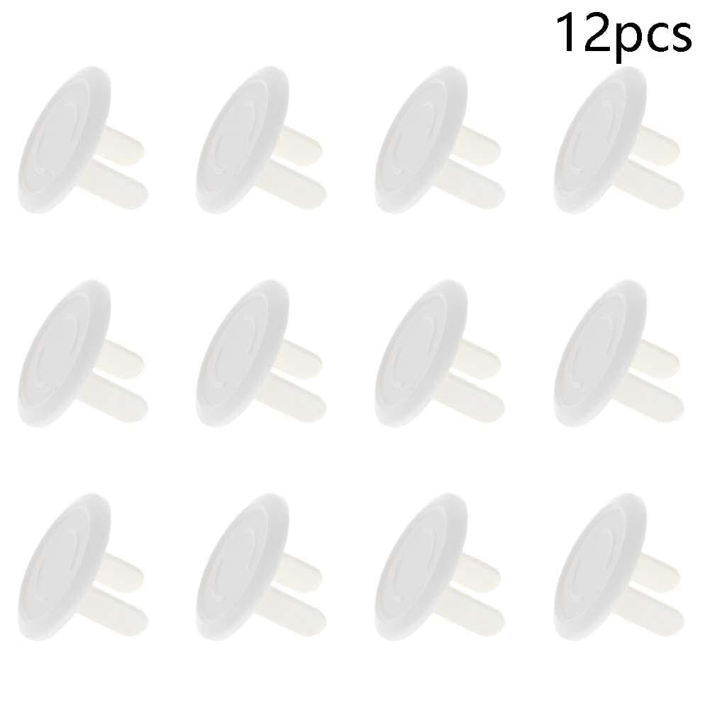 Heyiarbeit 12-Pack Outlet Covers Child Proof Plug Cover White ABS