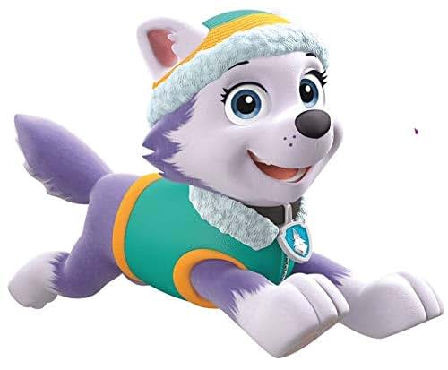 WiggleWalls Everest Paw Patrol Girl Pup Wall Decal, 7 Inch Removable Vinyl Sticker