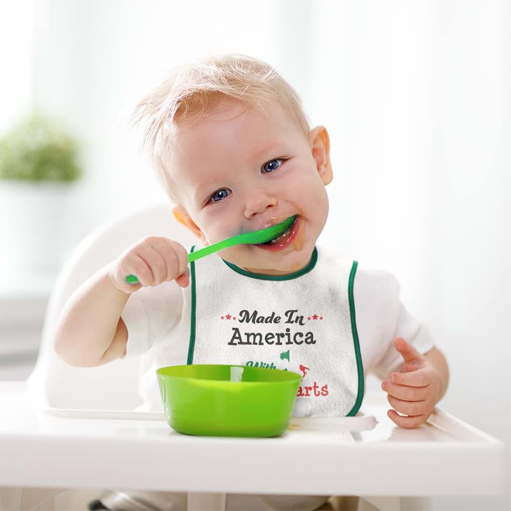 Baby Bib and Burp Cloth Set – 100% Cotton for Toddlers