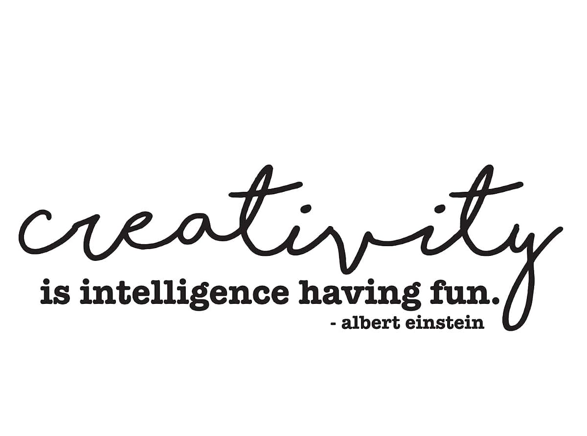 CustomVinylDecor Vinyl Wall Decal Creativity Quote