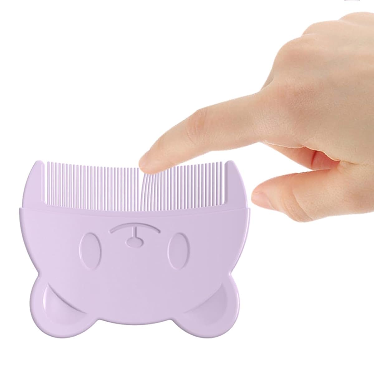 Psdndeww Newborn Caps Comb Head Comb Bear Shape Comb Travel Hair Styling Comb For Baby Toddler Bath Head Massage (photo 4)