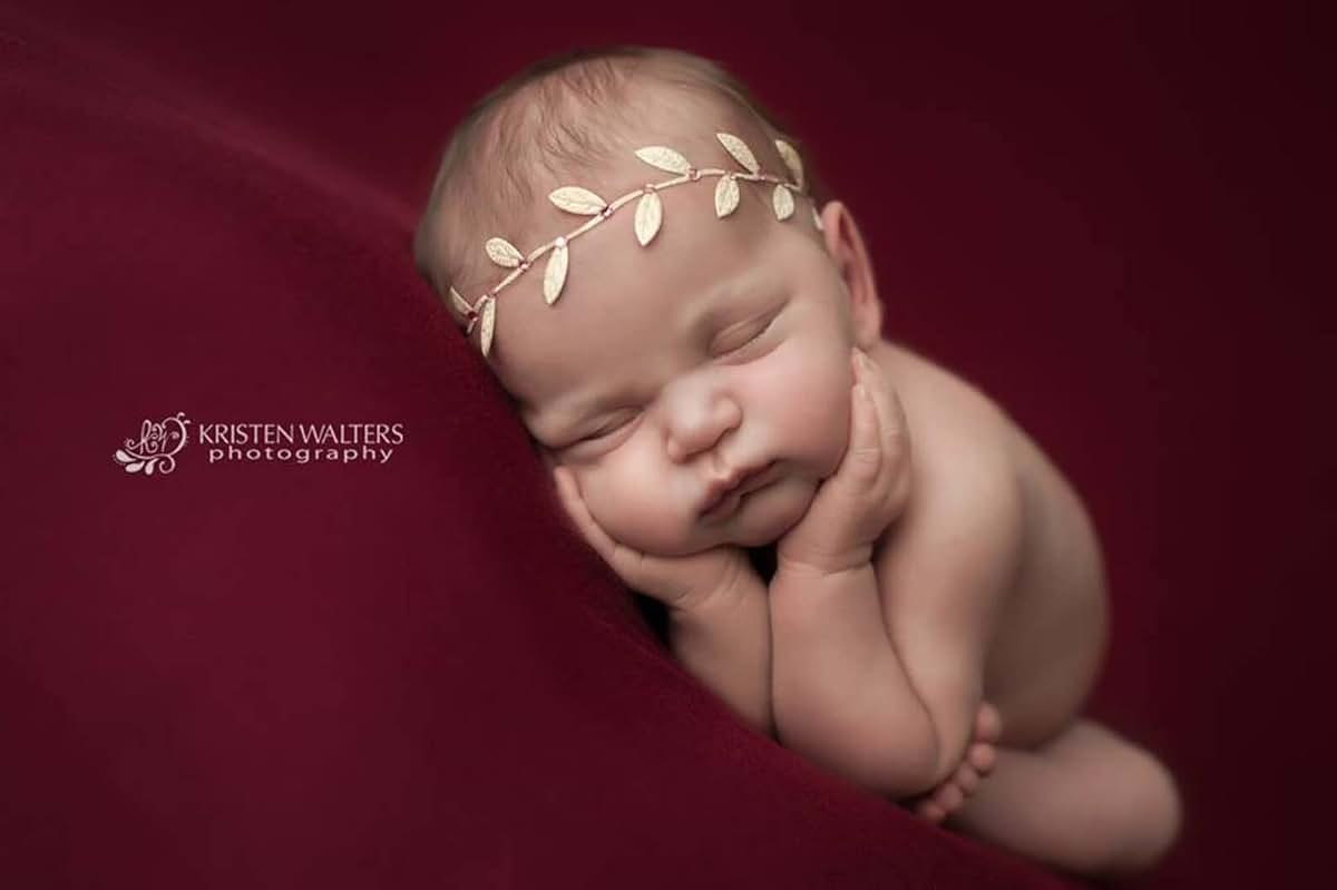 Chic Crystals Gold leaf wrap with pearls (gold leaf/pearls) (photo 4)