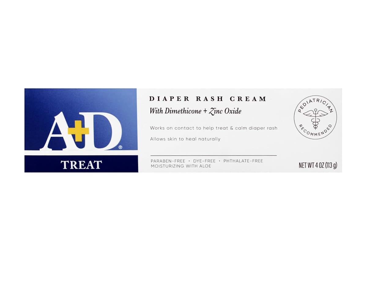 Bayer Consumer A+D Diaper Rash Cream, Zinc Oxide, 4 Ounces each (Value Pack of 2) (photo 4)