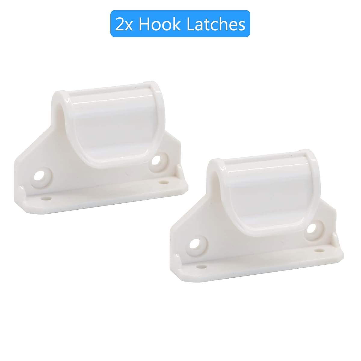 BETERTEK Retractable Mesh Baby Gate Replacement Parts Kit, White, Wall Mount Hardware