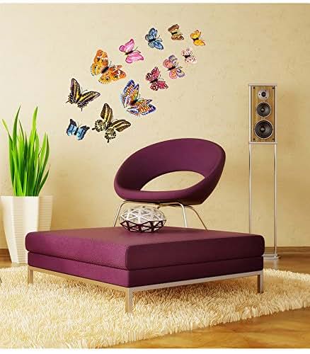 Tiandimy 3D Butterfly Wall Decals For Kids Room Decor (photo 4)