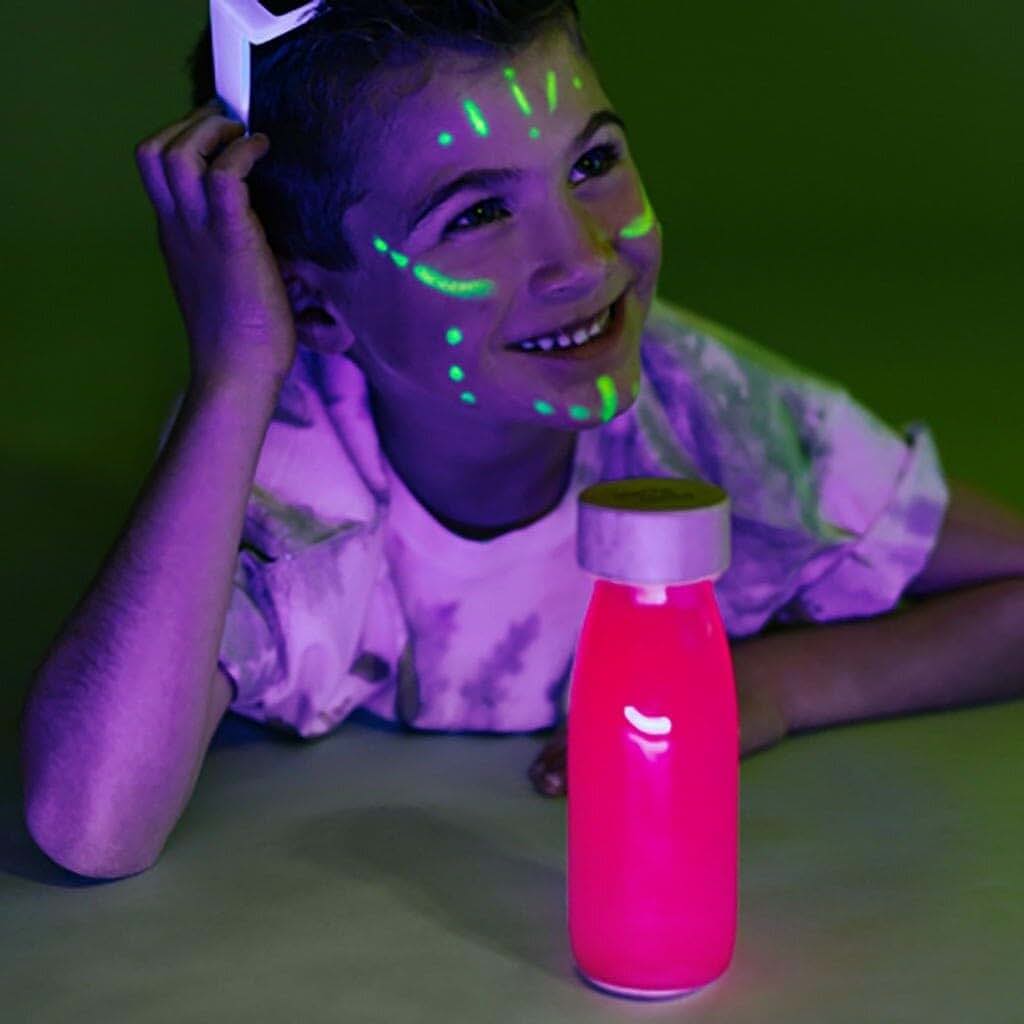 Petit Boum Neon Float Sensory Bottle Glow In The Dark Pink (photo 3)