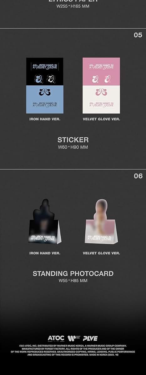 JINI An Iron Hand In A Velvet Glove 1st EP Album Contents+Photocard+Sticker+Tracking Sealed