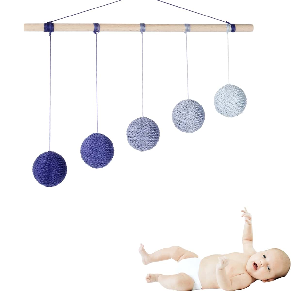 Barley Zone Montessori Mobile Set, 4-Piece Hanging Visual Collection (photo 4)