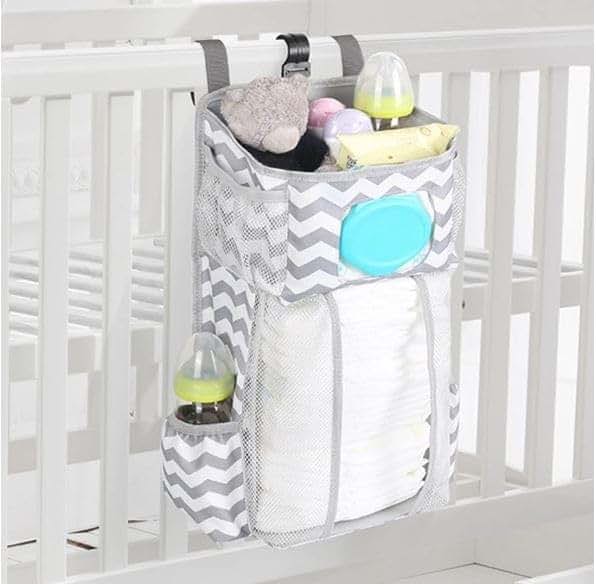 Jhlcarpet Hanging Diaper Caddy Organizer With Multiple Pockets