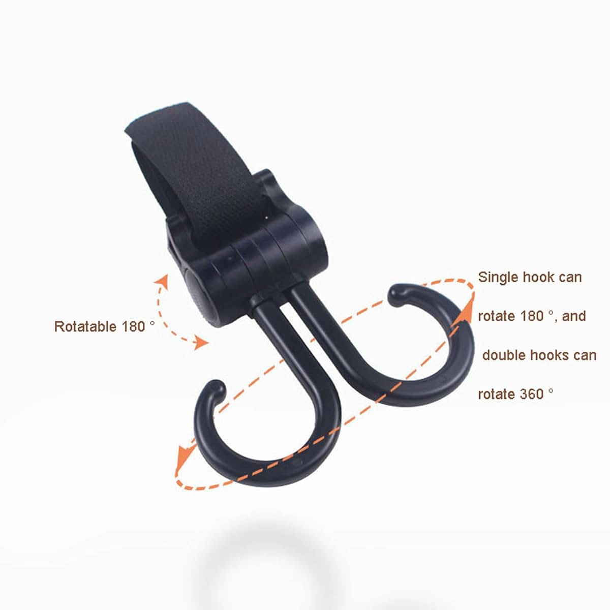 Qsvbeeqj Upgraded Car And Stroller Hook For Diaper Bags (photo 4)