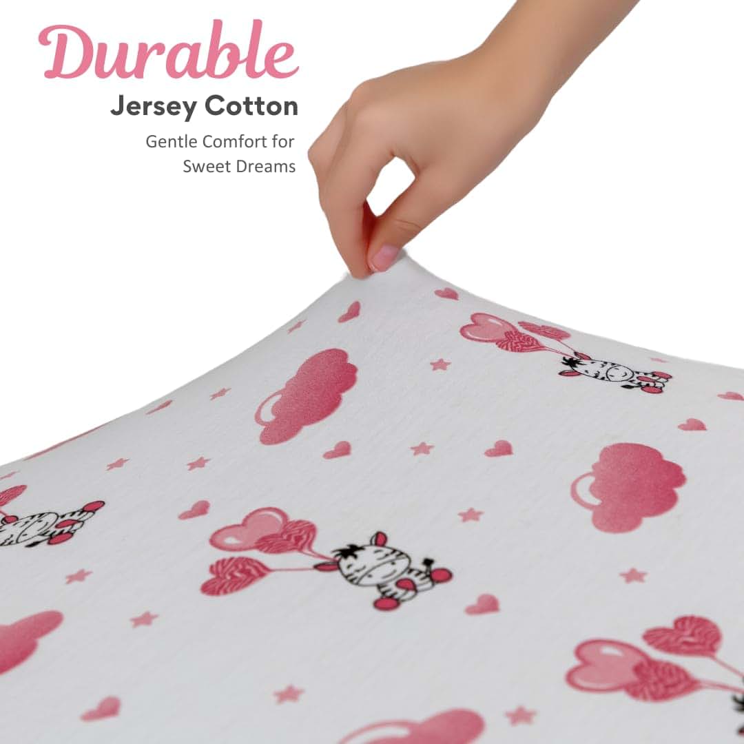 3 Pack Crib Sheets – Jersey Cotton Fitted Bedding for Standard Mattress