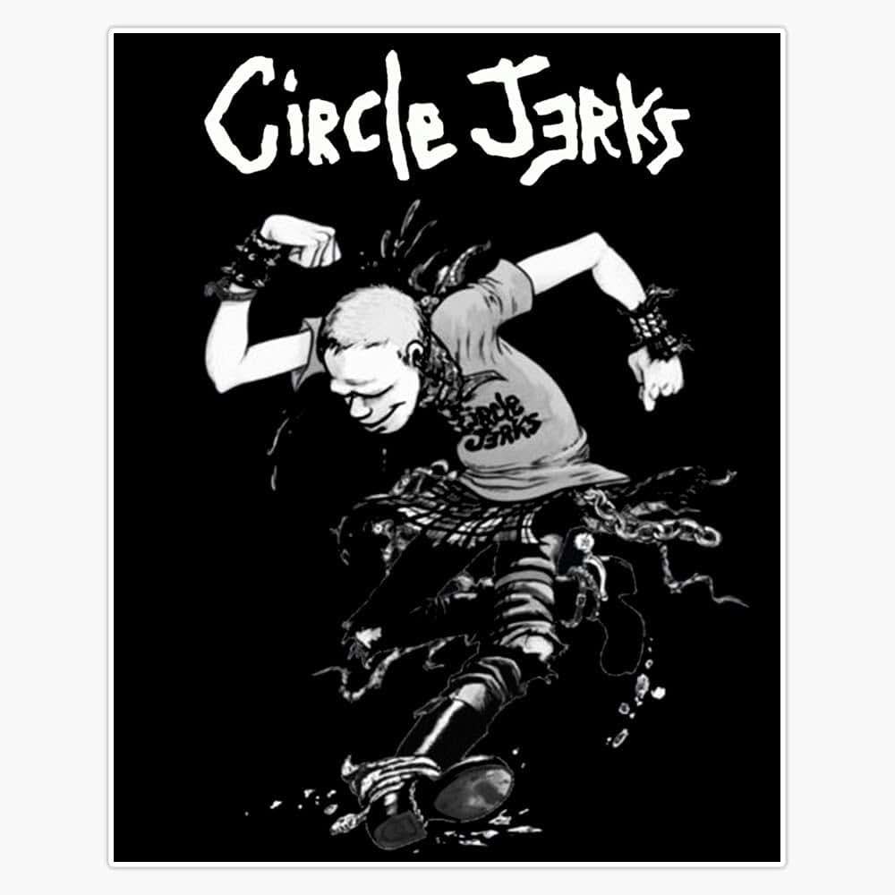 Circle Jerks Vinyl Decal Sticker For Wall Laptop Bumper