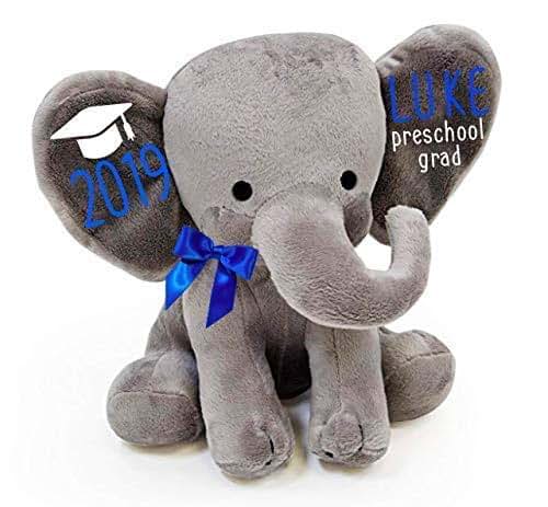Up2ournecksinfabric Personalized Stuffed Elephant Keepsake