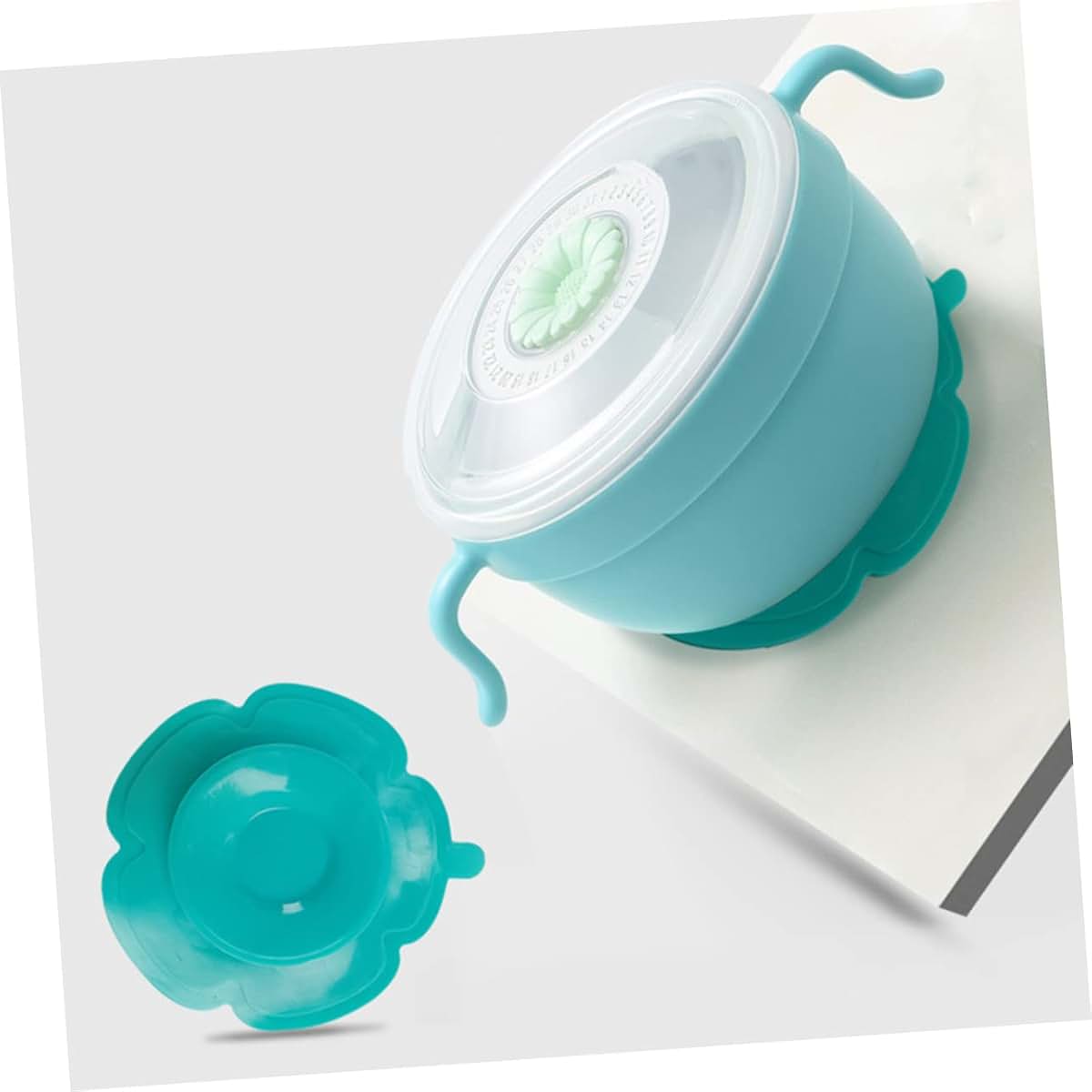 Qumiirity 6-Piece Silicone Suction Plate Set for Feeding Mat
