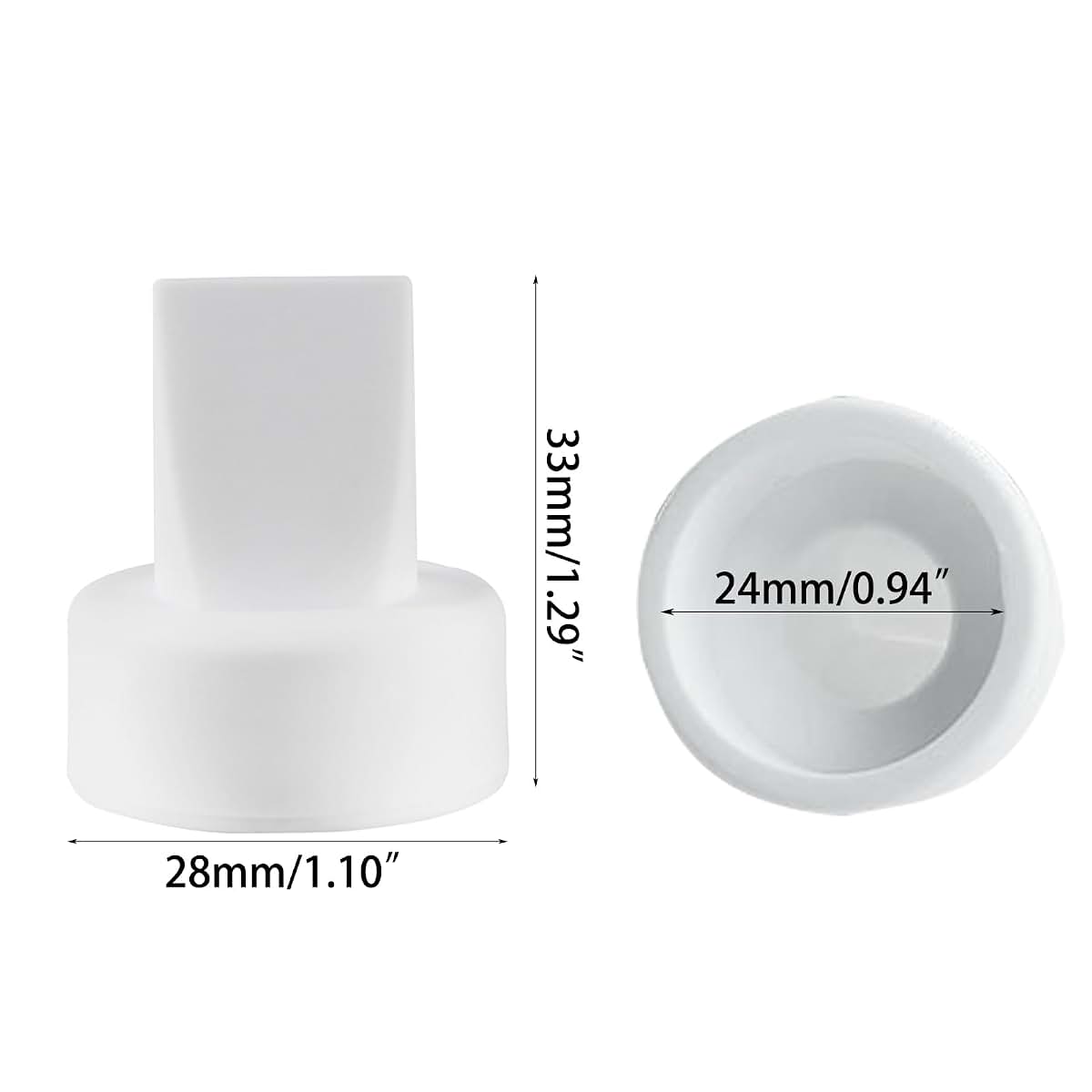 Silicone Duckbill Valves for Breast Pumps, Leak Proof Design