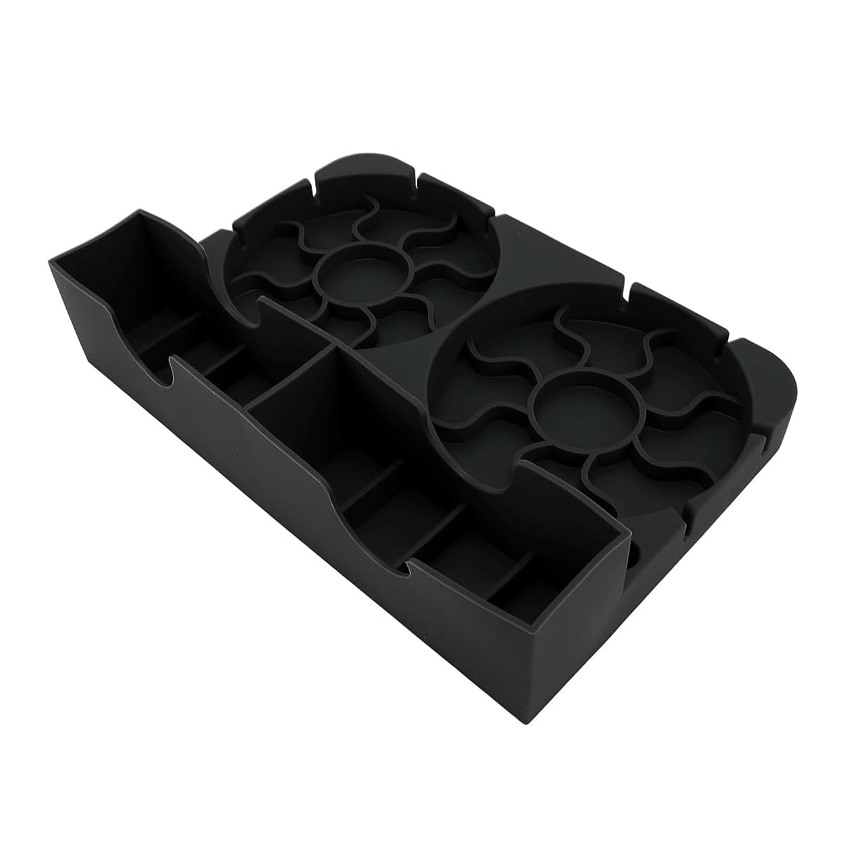 shenruifa Water Bottle Drying Rack Non Slip Base Silicone Bottle Dryer Stand for Home Office (Black)