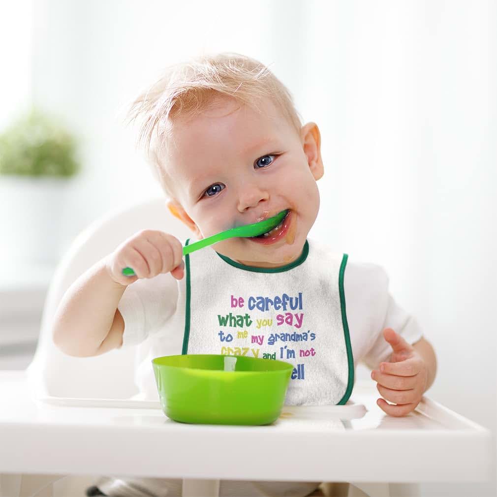 Baby Bibs And Burp Cloths Set - 100% Cotton with Snap Closures