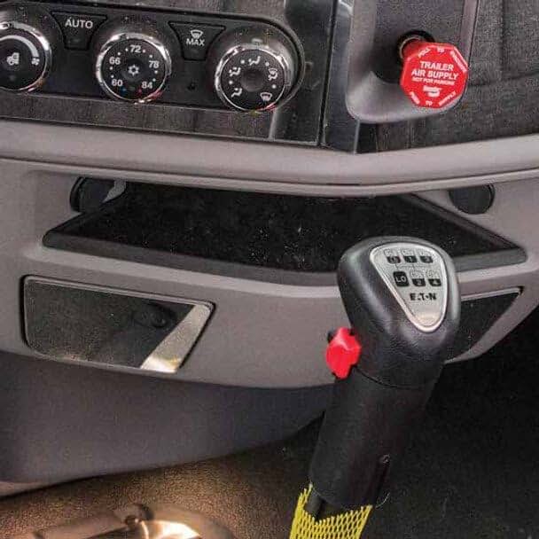 Peterbilt 579 Lower Slide-Out Cup Holder Trim | Stainless Steel
