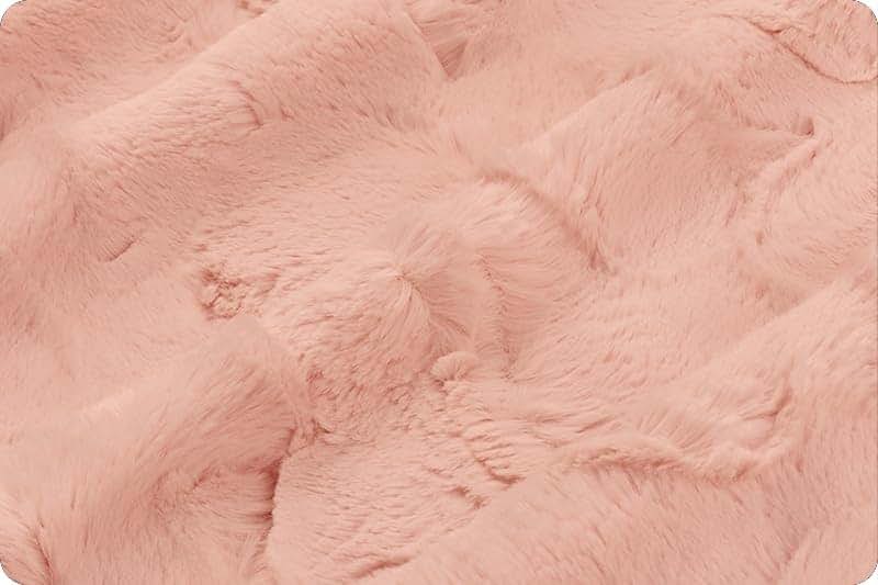 Minky B Minky Baby Blanket Coral Pink Swaddle