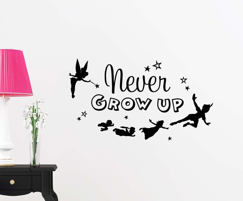 Simple Expressions Arts Never Grow Up Fairy Nursery Wall Decal