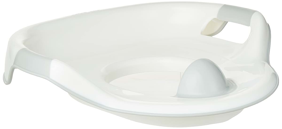 The First Years Soft Grip Potty Training Toilet Seat with Handles, Gray