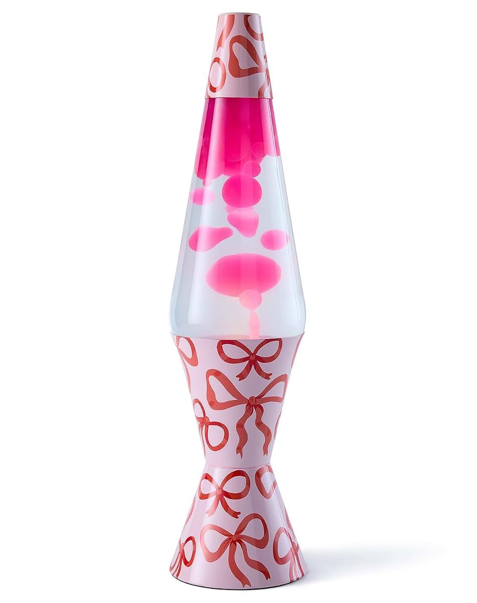 Spencer Gifts Lava Lamp With Pink And Red Bow (photo 3)
