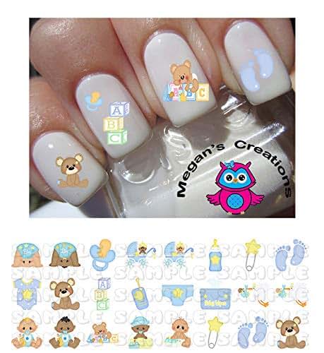 Southern Country Nails Nursery It's A Boy Footprints Strollers Nail Art Decals