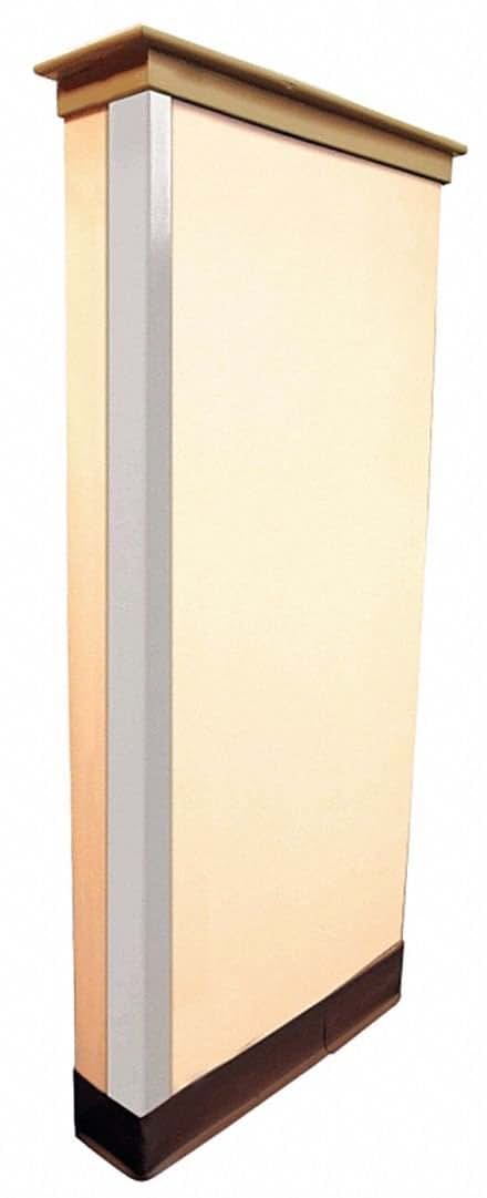 Grainger Approved White PVC Plastic Corner Guard, 1-1/2 x 48 In.