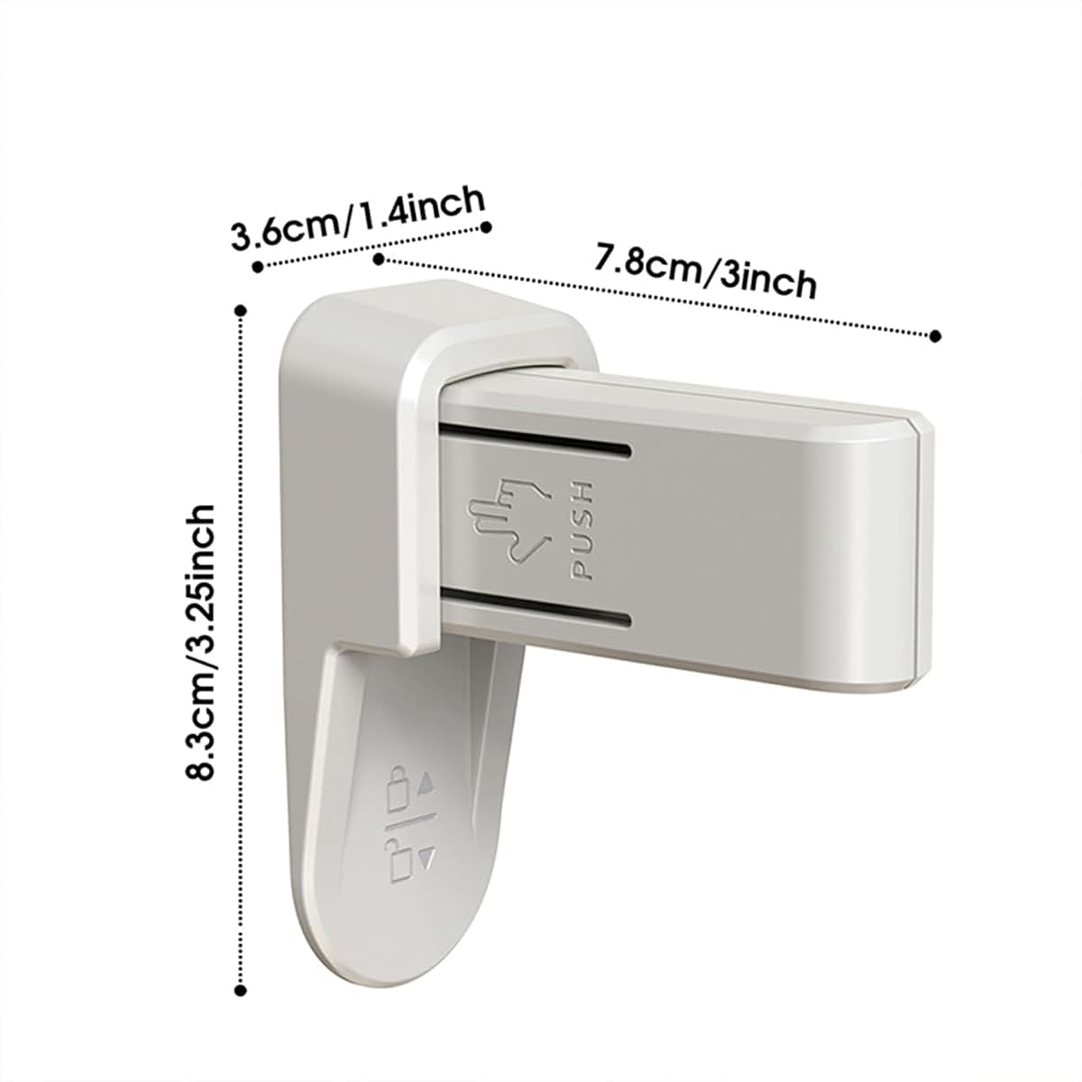 iLulala-USA 2-Pack Child Proof Door Lock, Adhesive Install