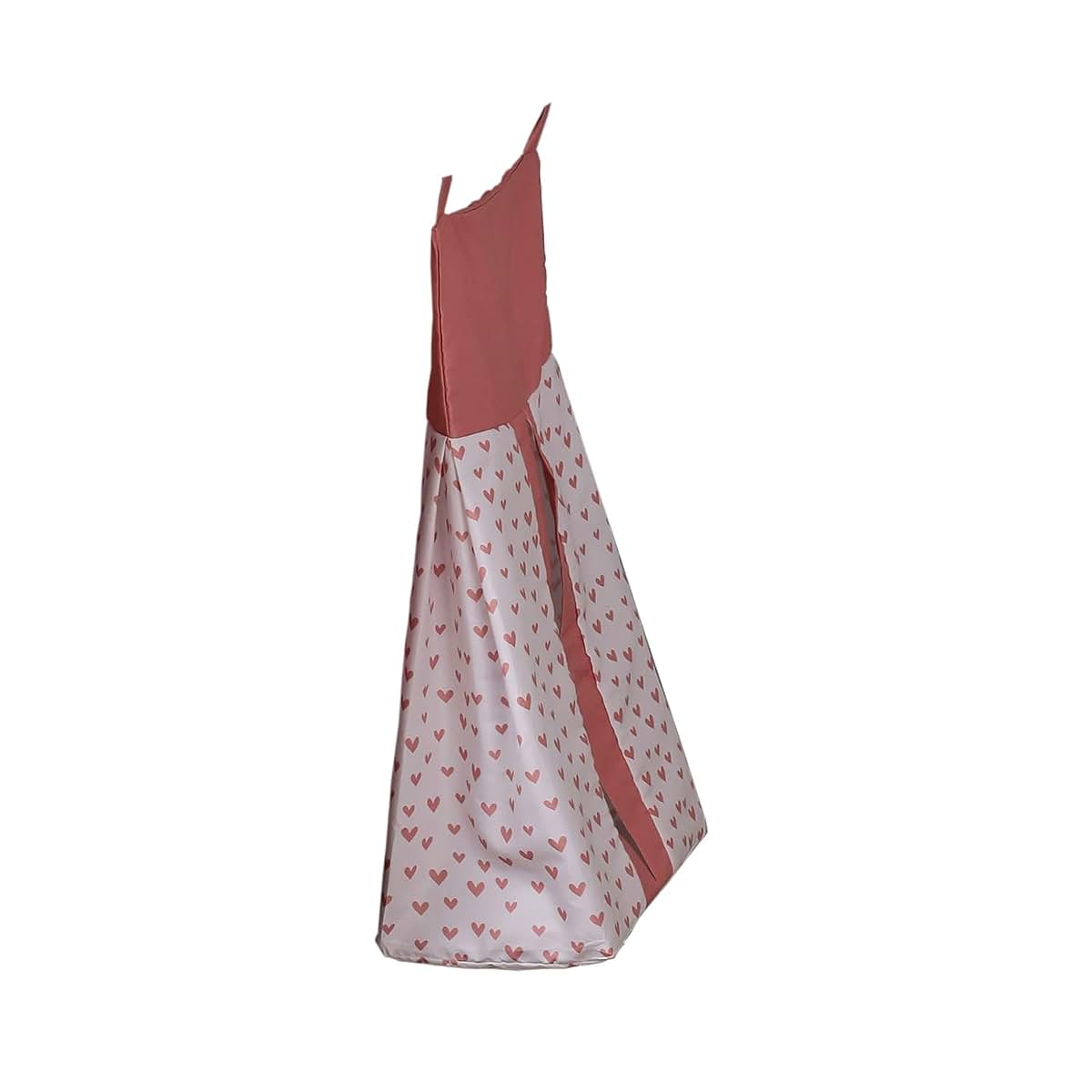 CribMATE 1 PC Light Pink Hearts Print pattern Crib Diaper Stacker Storage Organizer (photo 3)