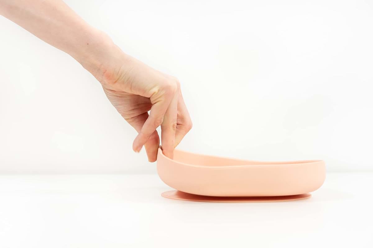 Béaba BEABA Silicone Baby Suction Plate, Non-Slip Suction Bottom - Easy to Clean, Soft Durable Silicone Plates for Baby (photo 4)