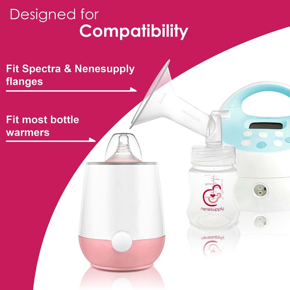 Nenesupply 6-Piece Wide Neck Breastmilk Storage Bottles for Spectra Pumps