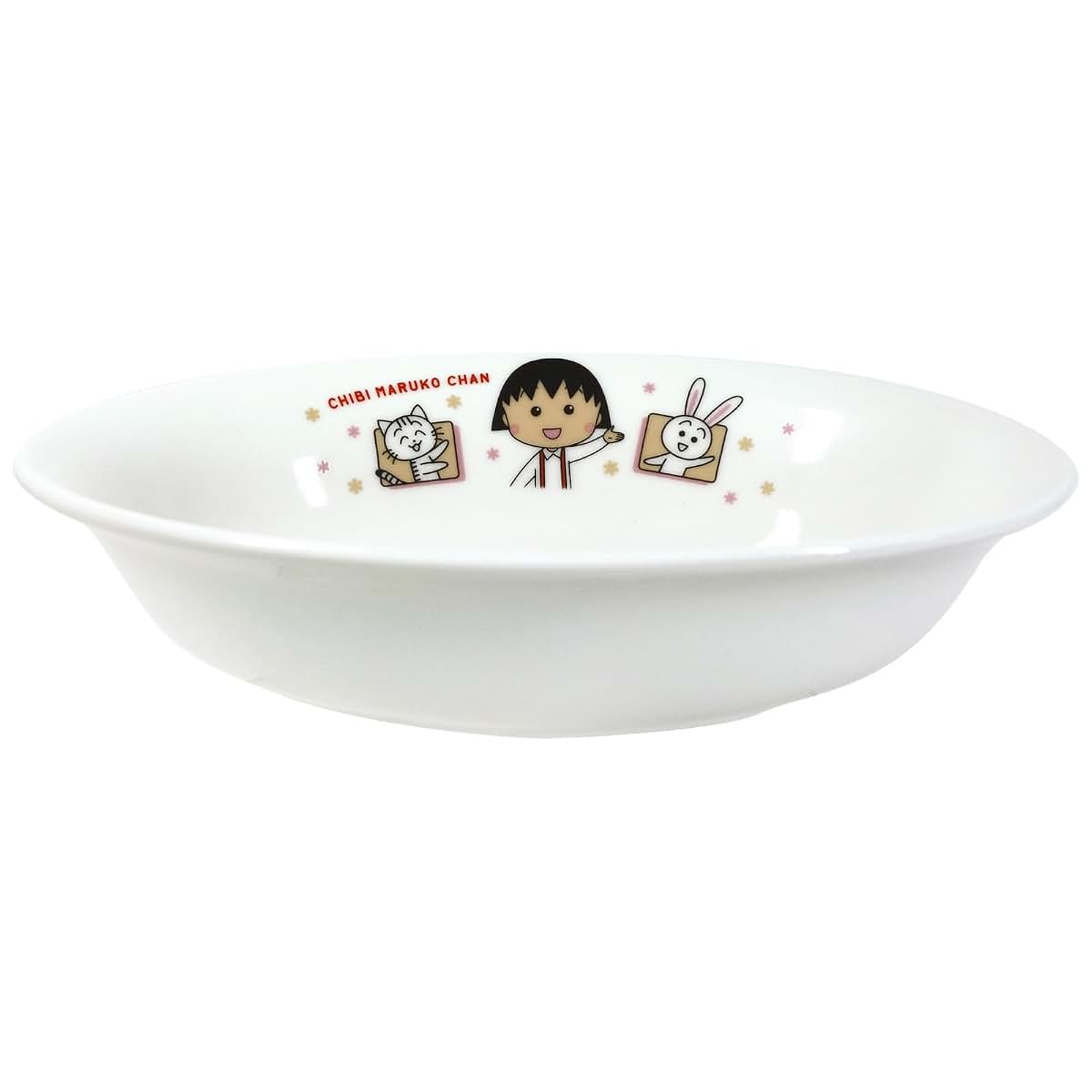 金正陶器(Kaneshotouki) Chibi Maruko-chan 127154 Dish, Curry Plate, 7.1 x 5.1 inches (18 x 13 cm), Microwave, Dishwasher