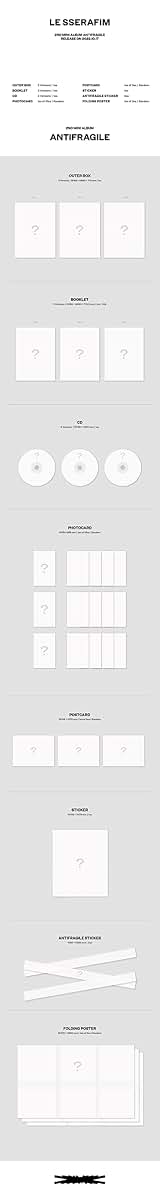 Dreamus Le Sserafim Antifragile 2nd Mini Album Vol.3 With Cd
