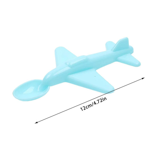 Blowest 4pc Plastic Airplane Spoon For Kids In Purple (photo 2)