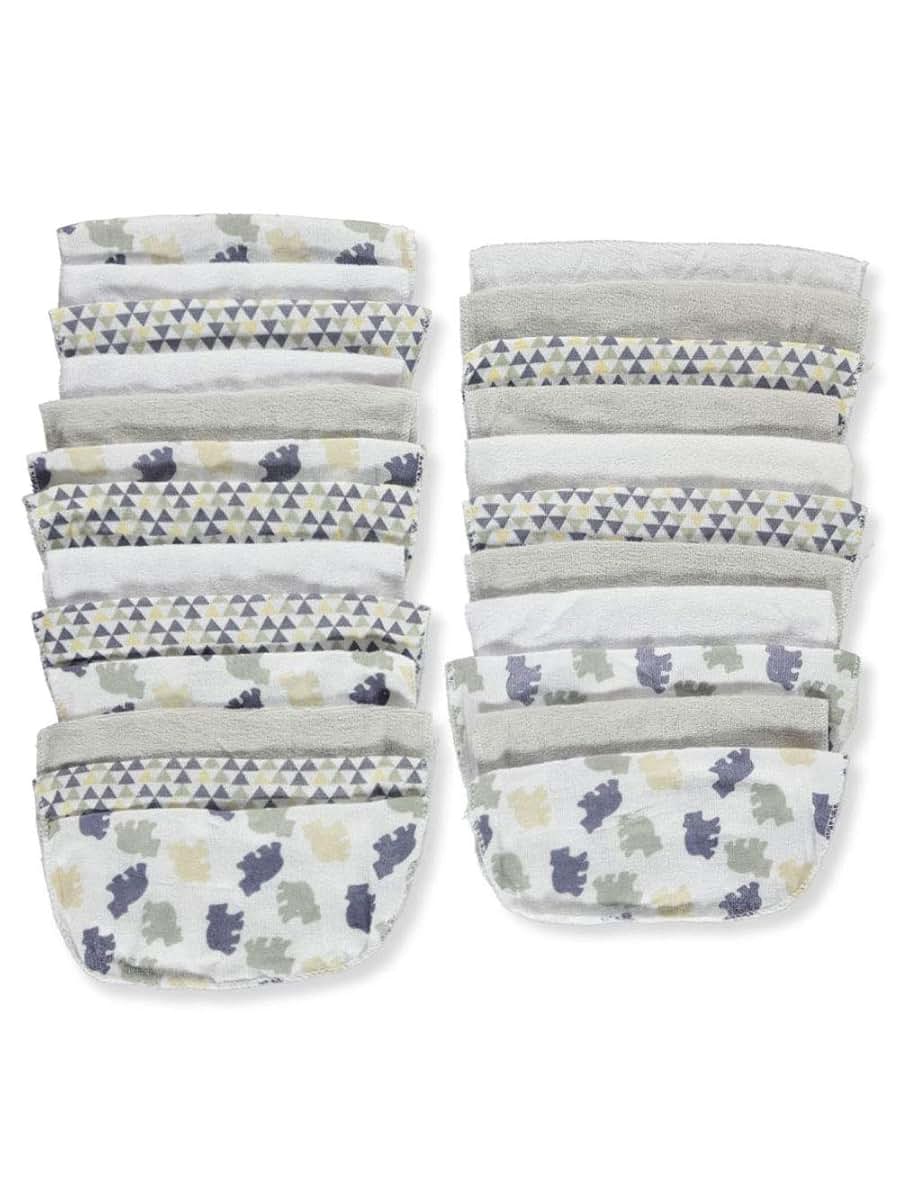 Cribmates Baby Washcloths, 24-Pack Multi