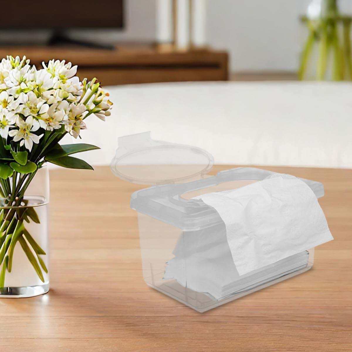 ORFOFE Wipes Dispenser Set with Lid for Bathroom and Diaper Bag
