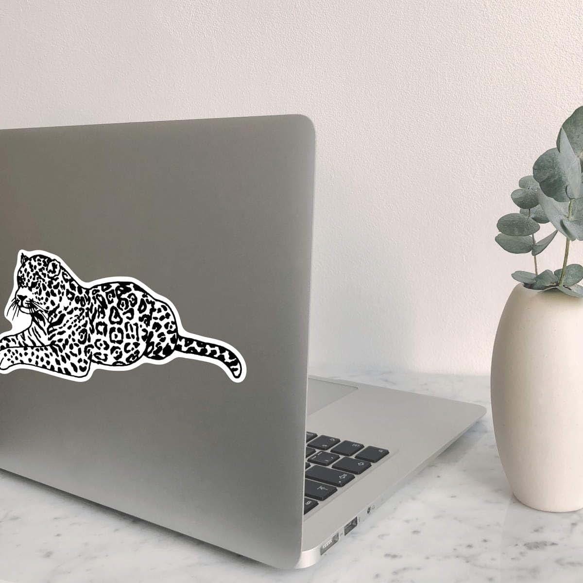 Azeeda Jaguar Sticker - White, 21cm (photo 4)
