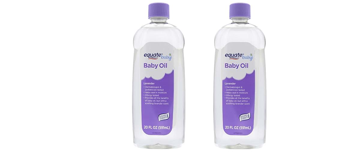 Equate Baby Lavender Baby Oil 20 Fl Oz 2 Pack