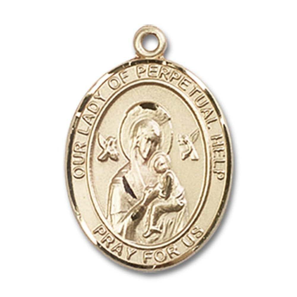 Bonyak Jewelry Saint Medal Collection Gold Filled Our Lady of Perpetual Help Pendant (photo 2)